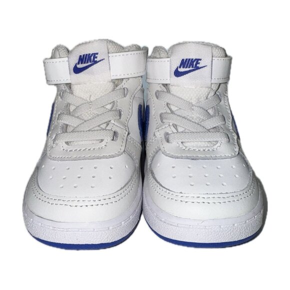 Nike Kids' White and Blue High-Top Sneakers, Baby 6c - Picture 1 of 7